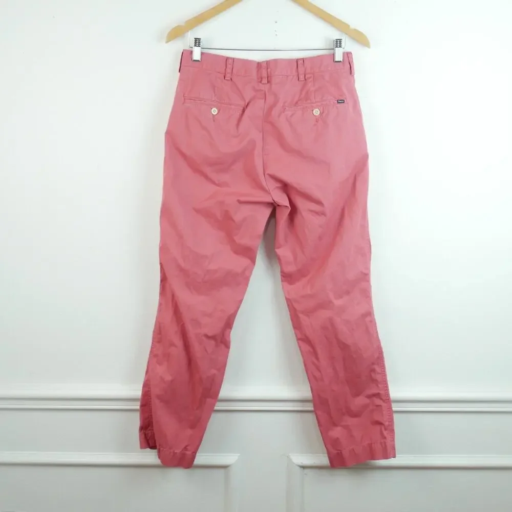 Polo Ralph Lauren Suffield Pant 30 30 Chinos Pink Red New England Preppy‎ Summer